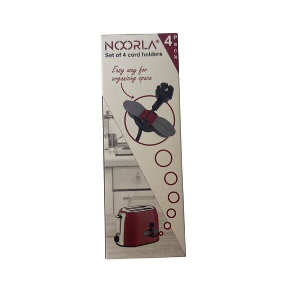 Noorla Set Of 4 Cord Holders For Kitchen Appliances Easy Installation Organizing - Picture 1 of 4